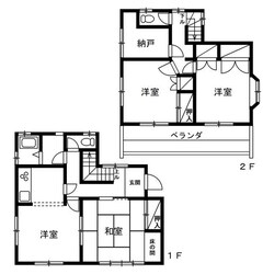 横浜市緑区中山四丁目　戸建の物件間取画像